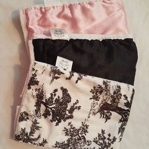 3 Handmade Beautiful Burp Rags